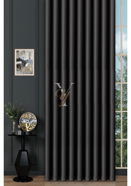 Blackout Fon Perde V-2025 Koyu Füme fiyatları