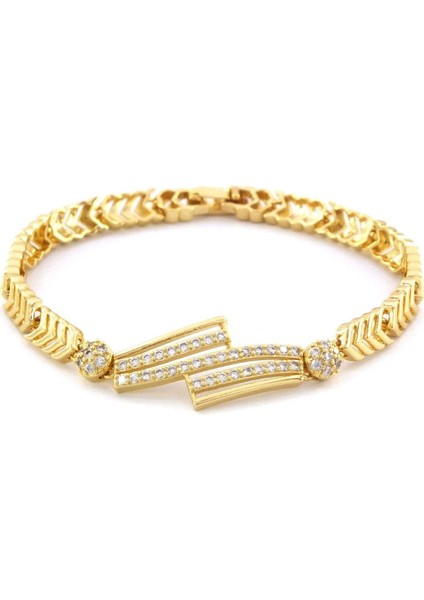 Altın Kaplama Zirkon Taşlı Kadın Bileklik BLK-1040 fiyatları