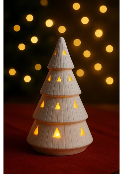 3D Baskı Işıklı Yılbaşı Çam Ağacı Seti | Pilli Mumlu 2’li Dekoratif Gece Lambası (12–15 Cm) fiyatları