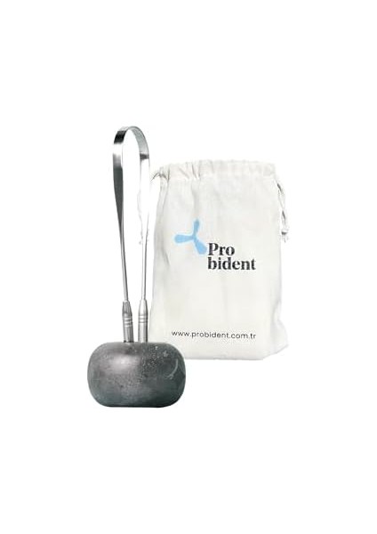 Probident Dil Temizleme Aparatı/dil Sıyırıcı Kese + Stand Hediyeli Full 304 Surgical Stainless Steel