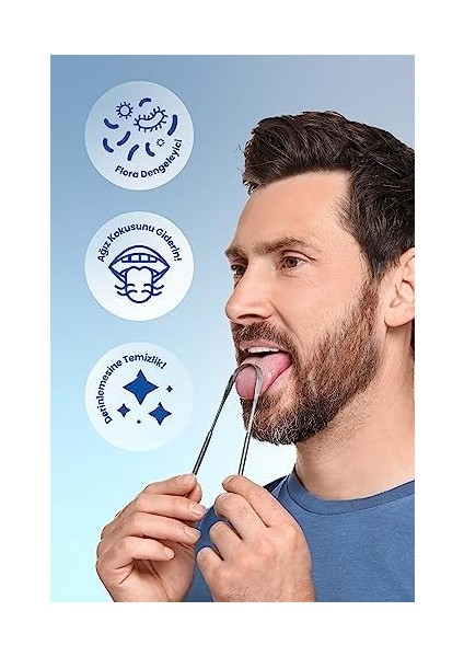 Probident Dil Temizleme Aparatı/dil Sıyırıcı Kese + Stand Hediyeli Full 304 Surgical Stainless Steel modelleri