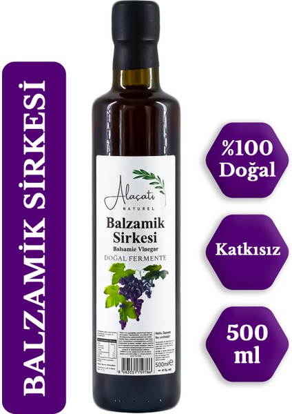 Balzamik Sirke Doğal Fermantasyon Filtresiz Katkısız - Balsamic Vinegar 500 ml