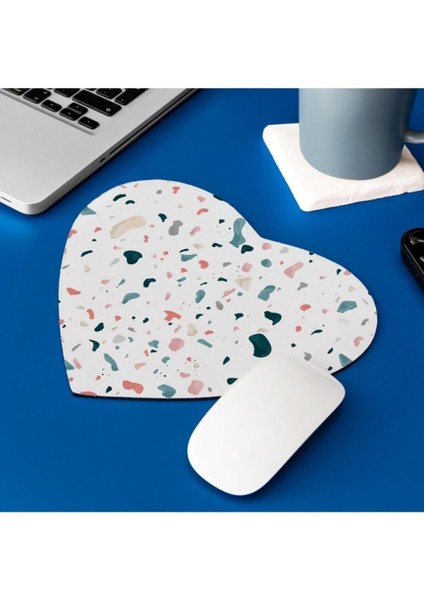 Efektli Şık Tasarım Kalp Mousepad - Mouse Pad - Fare Altlığı