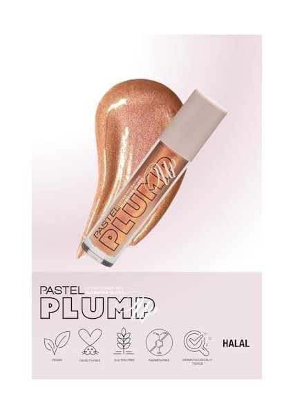 Pastel Plump Up 213 Honey Extra Hydrating Plumping Gloss - Dolgunlaştıran Dudak Parlatıcısı