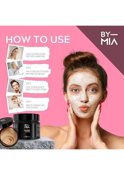 By Mıa Scalp & Face Clay Maske 450 gr | Yeşil Elmanın Ferahlatıcı Kokusu | Zengin Içerikli Mineraller | Tüm Cilt Tipleri Için | Doğal Killi Yüz Maskesi fiyatları