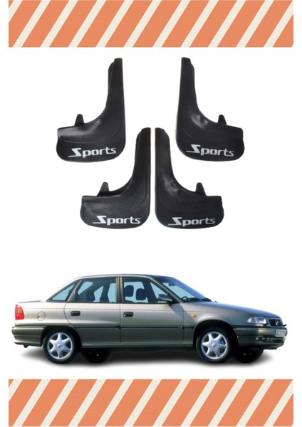 Opel Astra F Sd 1991-2007 Sports Yazılı 4'lü Tozluk Çamurluk Paçalık