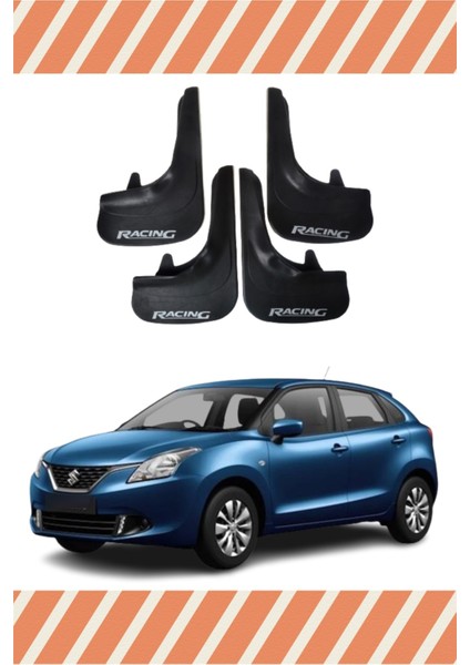Suziki Baleno Racing Yazılı 4'lü Tozluk Çamurluk Paçalık