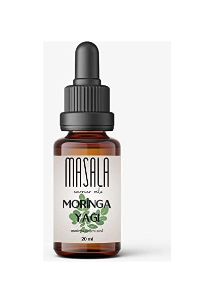 Masala Moringa Yağı 20 Ml. Soğuk Pres (Moringa Carrier Oil)