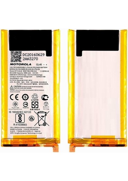 GL40 Original Battery Batarya Pil Motorola Moto Z Play Droid XT1635 3510MAH