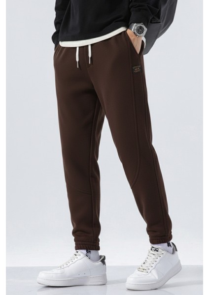 Genıus Store Erkek Eşofman Içi Polarlı Bağcıklı Bel Jogger Spor Eşofman Altı SPOR-ESF01