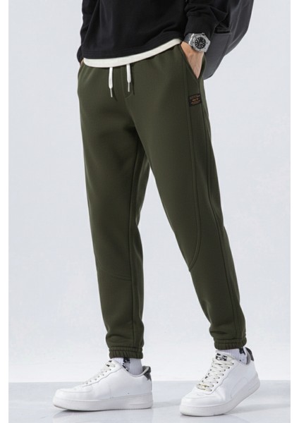 Genıus Store Erkek Eşofman Içi Polarlı Bağcıklı Bel Jogger Spor Eşofman Altı SPOR-ESF01