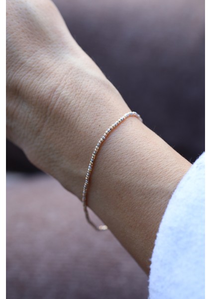 14 Ayar Altın Mini Dorika Toplu Üç Renkli Bileklik modelleri