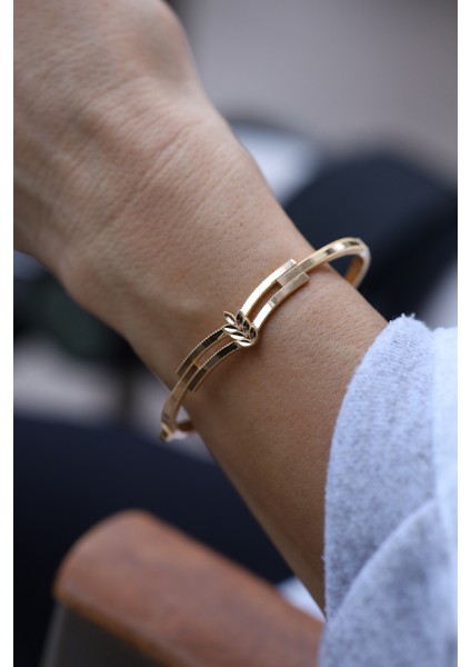 14 Ayar Altın Başak Modelli Ajda Kaburga Kelepçe fırsatları