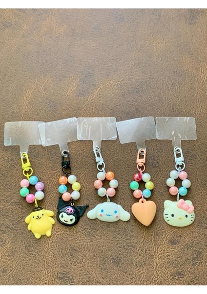 Sanrio Kawaii Kuromi Cinnamorol My Melody Hello Kitty Lüks Telefon Anahtarlığı ve Süsü (1 Adet) fiyatları