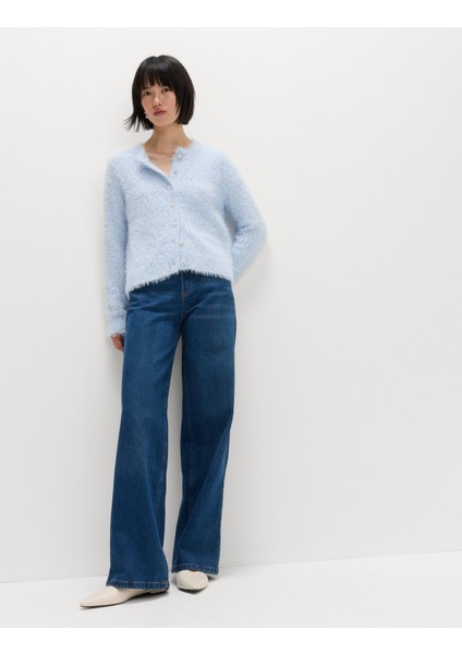 Düğme Detaylı Triko Hırka modelleri