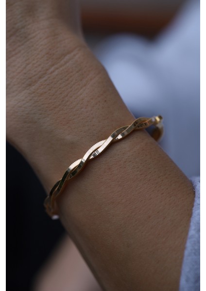 14 Ayar Altın Cimarlı Ajda Sarmal Kelepçe fiyatları