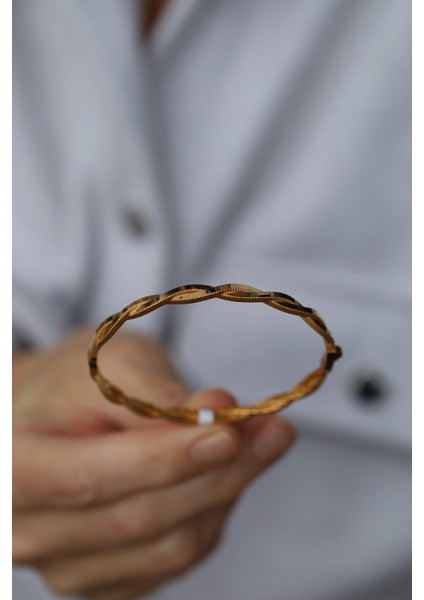 14 Ayar Altın Cimarlı Ajda Sarmal Kelepçe fırsatları