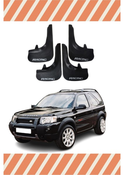 Land Rover Freelander 1 Racing Yazılı 4'lü Tozluk Çamurluk Paçalık