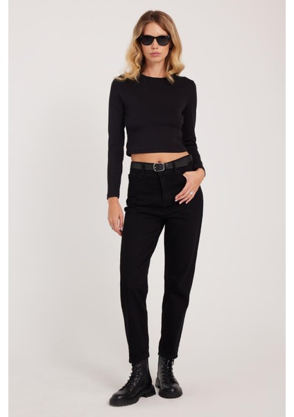 Kadın Slim Fit Dar Kesim Pamuklu Dar Paça Siyah Jean Pantolon indirimleri