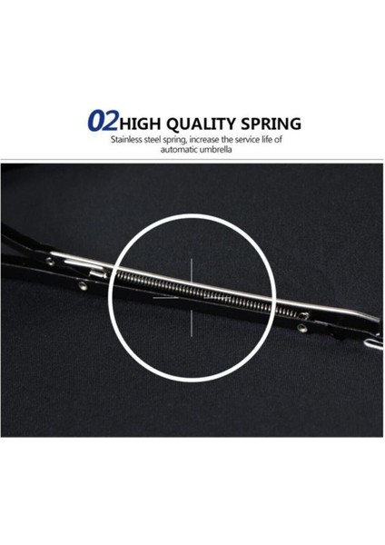 Tam Otomatik Siyah Rüzgardan Koruyan Açılır Kapanır Şemsiye fırsatları