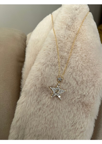 14K Altın Kaplama Çift Yıldız Kolye fiyatları