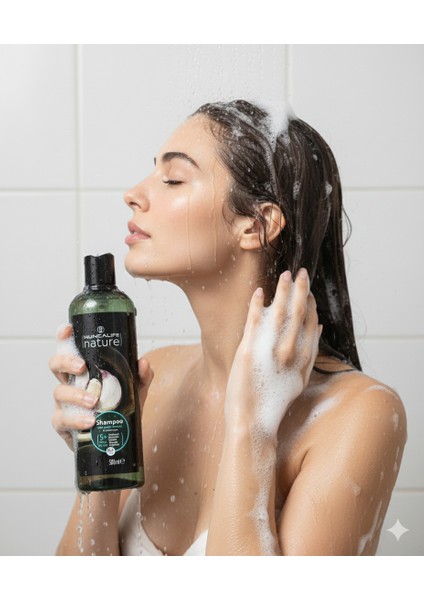 Nature Sarımsaklı Şampuan 500 ml + Naturix Japon Kirazı Çiçeği Duş Jeli 400 ml Set Bakım modelleri