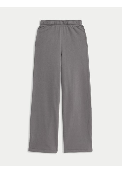 Pamuk Karışımlı Geniş Paça Jogger