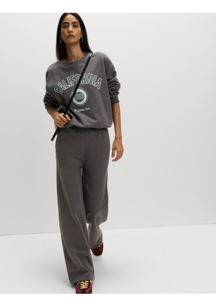 Pamuk Karışımlı Geniş Paça Jogger fiyatları