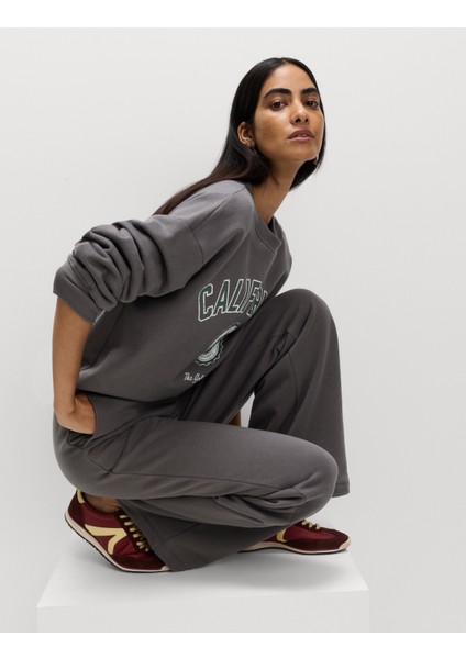 Pamuk Karışımlı Geniş Paça Jogger indirimleri