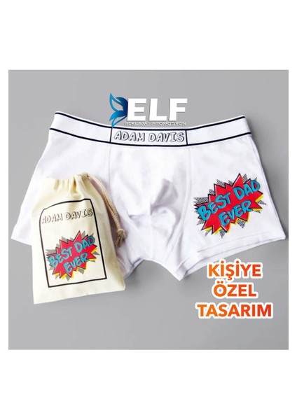 Kişiye Özel Sticker Desen Boxer