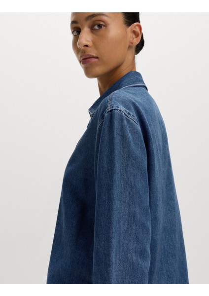 Denim Bağlamalı Bluz fiyatları