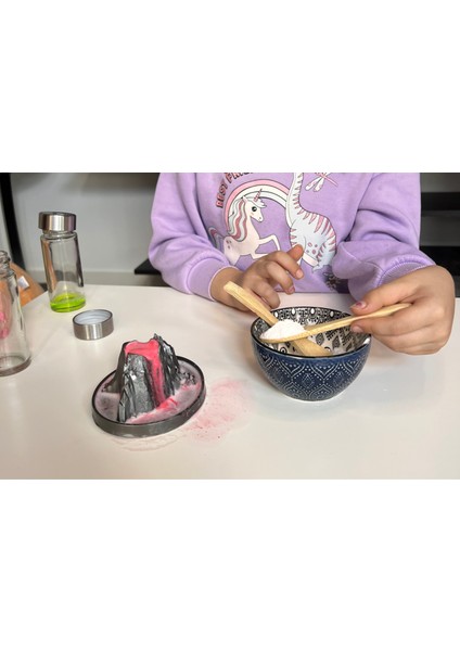 Çocuklar Için Yanardağ Deneyi Seti | 4–8 Yaş Bilim Aktivitesi – Mutlulama