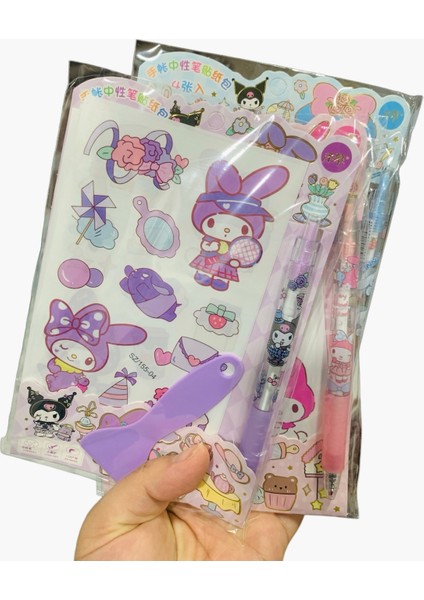 1 Adet Sevimli Kalem Sticker Seti fiyatları