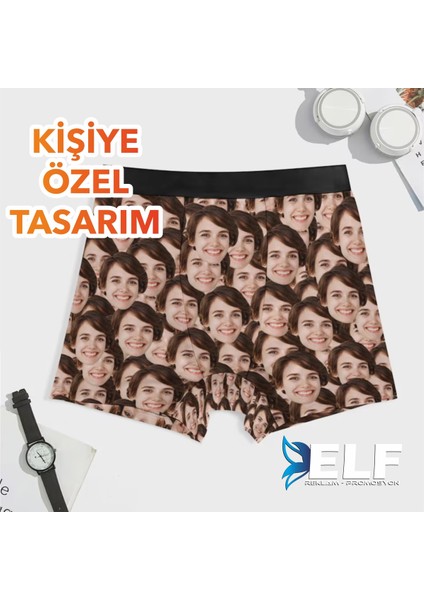 Kişiye Özel Yılbaşı Boxer Resimli Fotoğraflı fiyatları