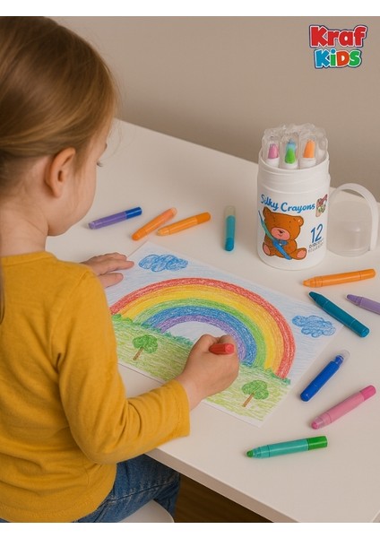 Kids Pastel Boya Silky Crayon 12'li fırsatları