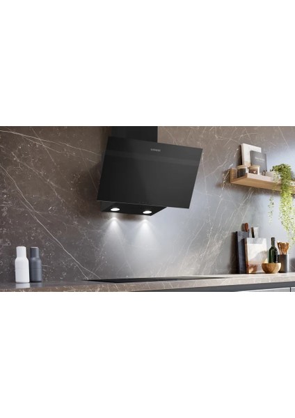 LC63KPJ60T IQ100 Duvar Tipi Davlumbaz Siyah Cam, Siyah fiyatları