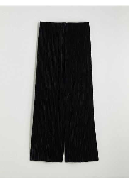 Yeni Sezon Beli Lastikli Dokulu Kadın Pantolon