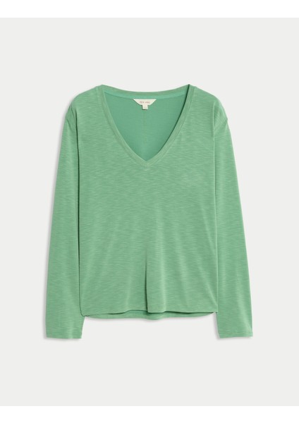 V Yaka Triko Bluz fırsatları