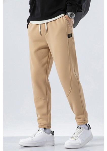 Genıus Store Erkek Eşofman Içi Polarlı Bağcıklı Bel Jogger Spor Eşofman Altı SPOR-ESF01