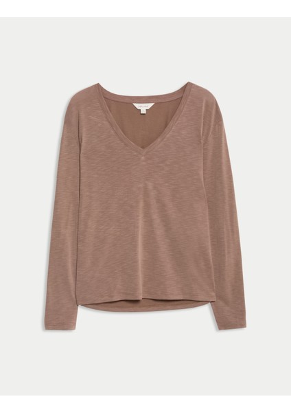 V Yaka Triko Bluz fırsatları