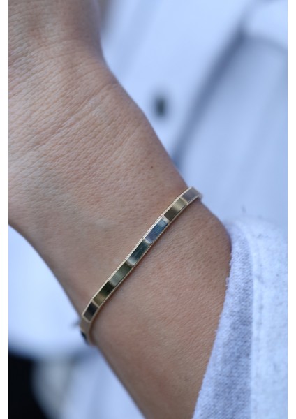 14 Ayar Altın Düz Plaka Ajda Bileklik fiyatları