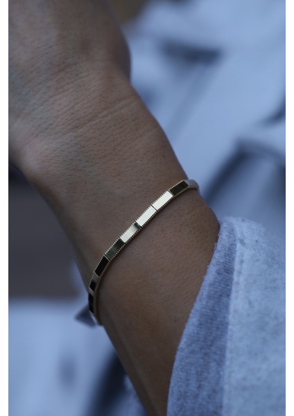 14 Ayar Altın Düz Plaka Ajda Bileklik fırsatları