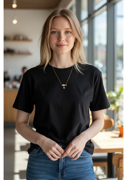 Balık Figürlü Sallantılı Nazar Boncuklu 14 Ayar Altın Kolye fırsatları