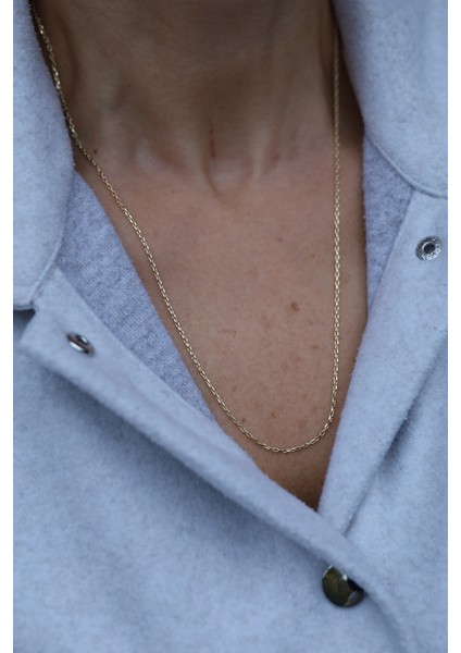 14 Ayar Altın Ince Ataş Zincir