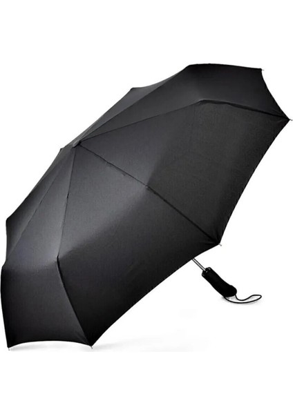 Şık ve Hafif 8 Telli Siyah Şemsiye, Renkli Detaylar ile Tarzınıza Renk Katın fiyatları