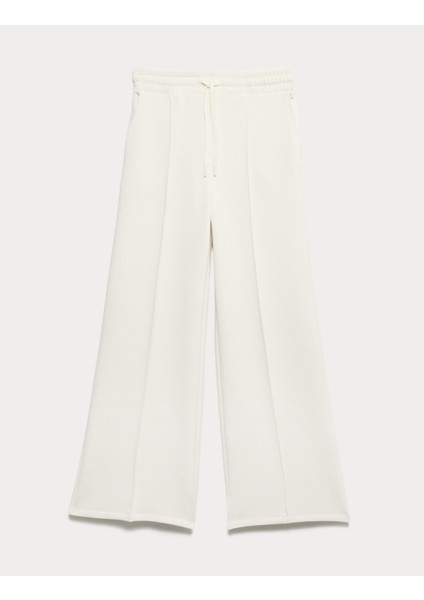 Yüksek Bel Geniş Paça Jogger Pantolon