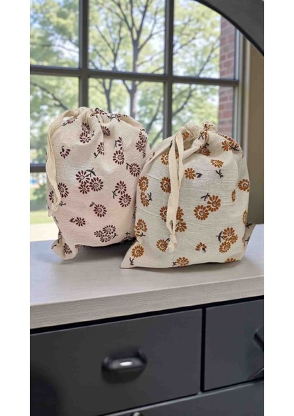 Alaçatı Bloom Duo – Çok Amaçlı Ikili Kese Seti