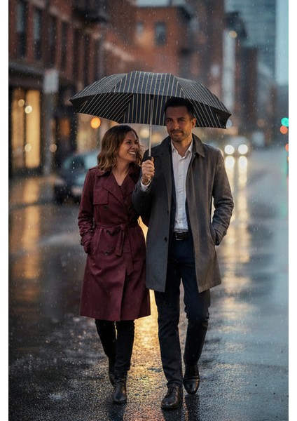 Renkli Otomatik Şemsiye, Rüzgar Dayanıklı, Sağlam ve Hafif Tasarım indirimleri