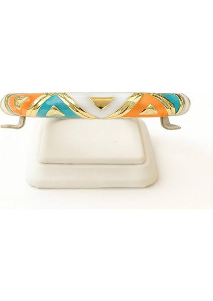 Mineli Gold Kaplama Çelik Bilezik