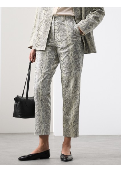 Deri Düz Paça Pantolon